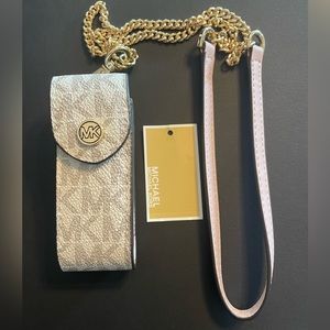 NWT Michael Kors lipstick/chapstick case